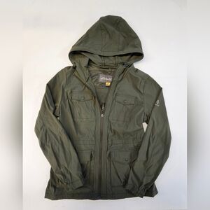 Eddie Bauer Travex Jacket Womens Small Green  Zip Up 73% Nylon Outdoors Light